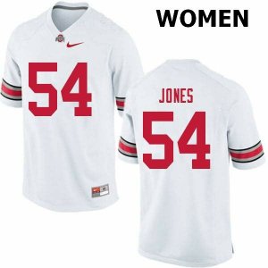 NCAA Ohio State Buckeyes Women's #54 Matthew Jones White Nike Football College Jersey HPJ5645LE